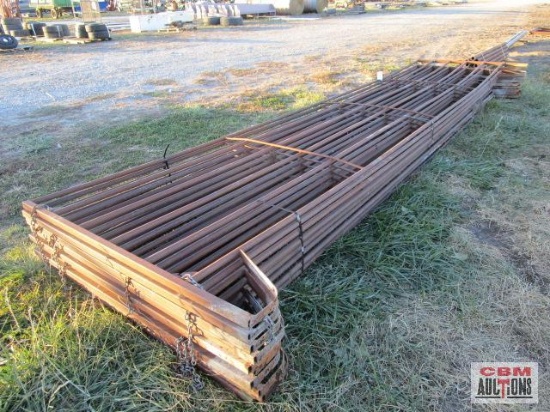 10- 20' Used 6 Bar Portable Cattle Panels 1 1/4" x 11 Ga Approx #220 Ea