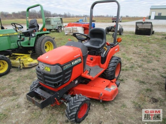 2008 Kubota BX1500 D Compact Utility Tractor, 4x4 MFWD, 15 Hp Diesel, 704 Hrs, Hydrostatic