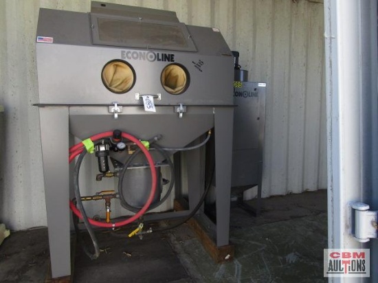 Econoline Commercial Sandblasting Cabinet ,Complete With Everything Inside Cabinet Turn Table,
