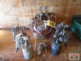 Auto Body Paint Guns, Devilbiss, Sharpe, Binks Paint Pot