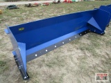 10' Skid Steer Snow Box / Pusher Adjustable Cutting Edge Weighs #745