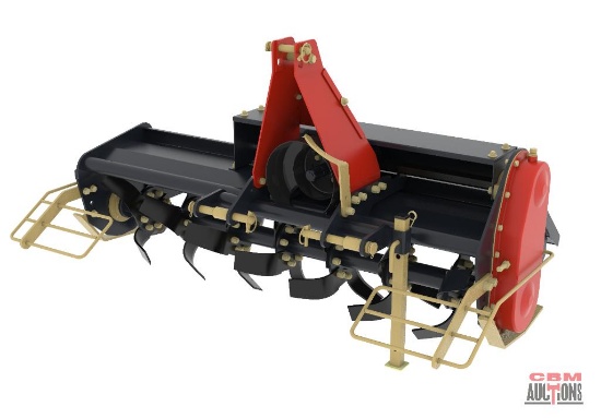 Unused TMG-RT120 48-in Sub Compact Tractor Rotary Tiller, 3-PTO shaft category 1, 18-22 HP power