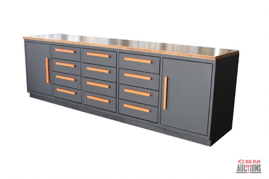 Unused TMG-WB10B 10' Heavy Duty Bamboo Table Top Workbench Specifications: Tabletop material: 32mm