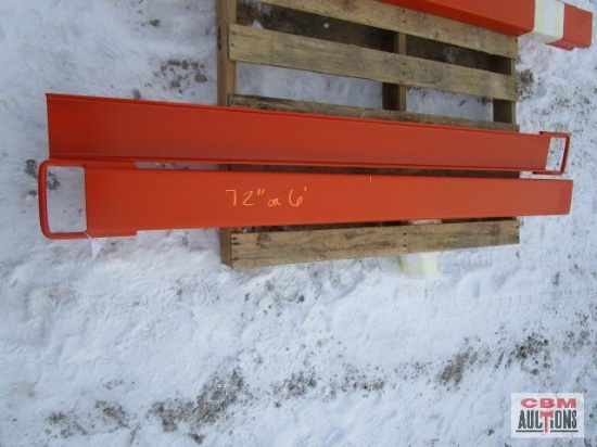 Unused TMG-FE72 72" Forklift Fork Extension... Specifications: 72" Long 6" Wide 2.5" Thick