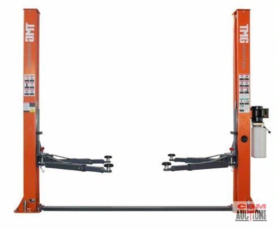 Unused TMG-TPL45 10,000 lb Two Post Floor-plate Auto Lift (includes box A and B) Specifications: