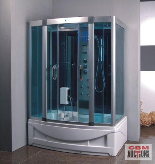Unused TMG-SR915 Sauna Steam Shower Room Specifications: Tinted toughened glass side walls Tinted