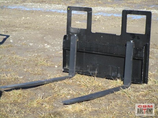 48" Skid Steer Step Thru Pallet Forks Class 2