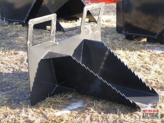 40" Skid Steer Tree Spade Ditch Bucket Weighs #241