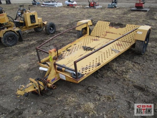 Rayco Stump Grinder Trailer 55"x 80" Flip Up Ramp NO Title S#1R90509141W210053