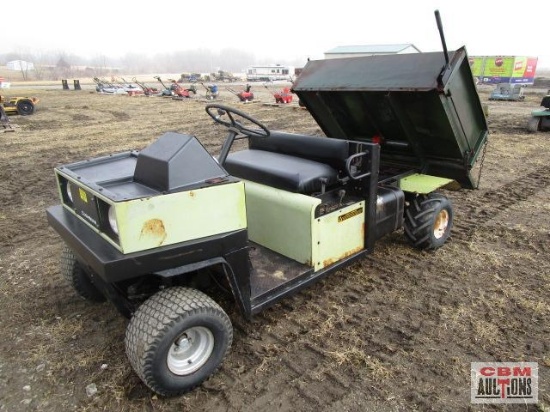 1982 Cushman 4 Wheel Truckster, 18hp Gas,820 Hrs, Hydraulic Dump Bed,...Payload #1,500, Rear Pto, BA