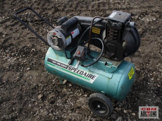 Speedaire Horizontal Rolling Shop Air Compressor Works But Motor Doesn't Start Up All The Time