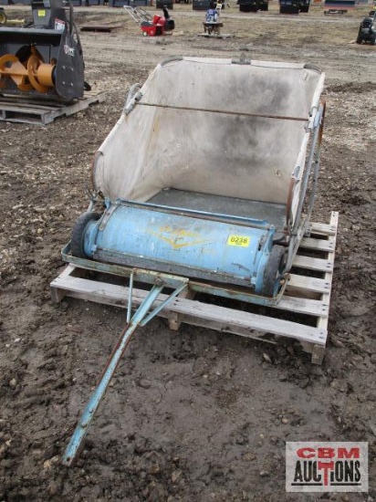 Blue Pull Behind Lawn Sweeper...