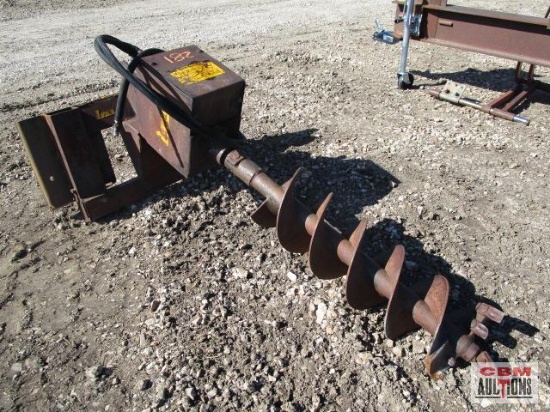 Lowe 1200 Skid Steer Post Hole Auger Digger With 12" Bit...