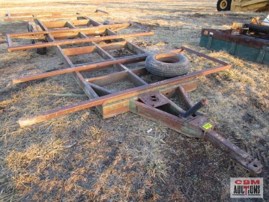 Round Bale Trailer 120"x 18' Mobile Home Tires And Wheels...