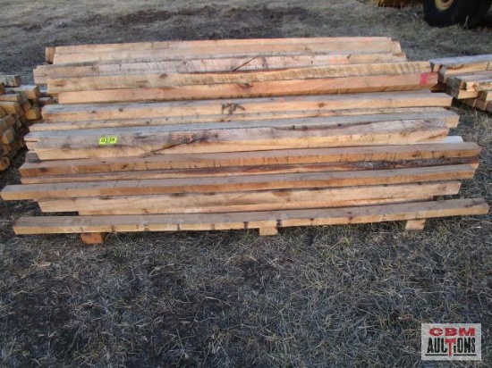 Pile of Pine & Oak Lumber Dunnage Approx 8' Long