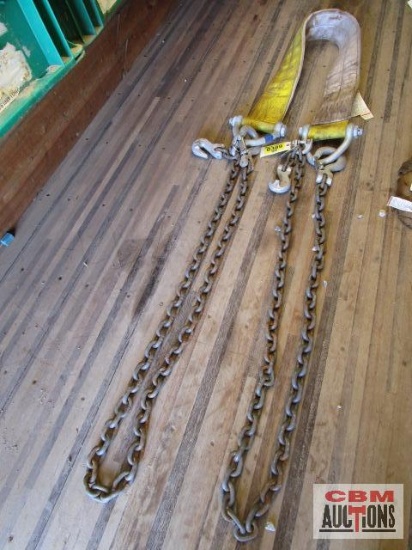 6" Lifting And Rigging Sling 6' Chain With Double Hooks #33,000