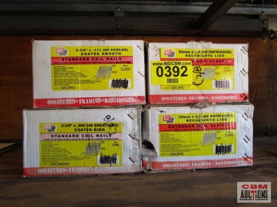 4 - Grip Rite Standard Coil... 2 3/8" 8D Nails