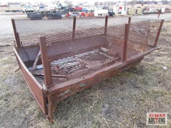Pickup Bed Dump Bed Insert, Hoist and Frame Removed And Inside Bed