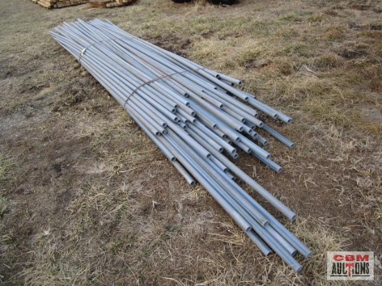 Bundle Of 1 1/4" Lewis 2102 Sch 80 Gray Pipe...