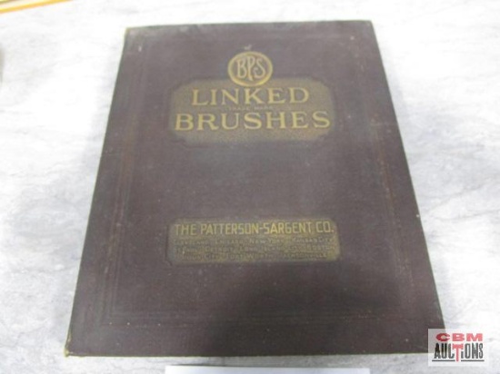 Vintage Antique Book BPS Linked Paint Brushes Counter Catalog...