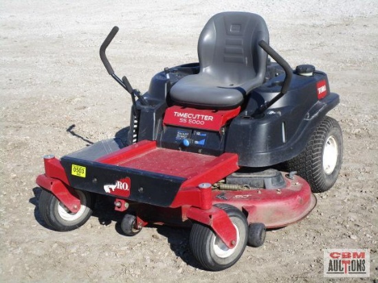 Toro Time Cutter SS 5000 Mid Mount Zero Turn Mower, 22Hp Kawasaki S#311000790......