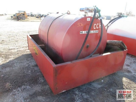 500 Gal Fuel Tank With Containment,... 2020 12 Volt Pump Works
