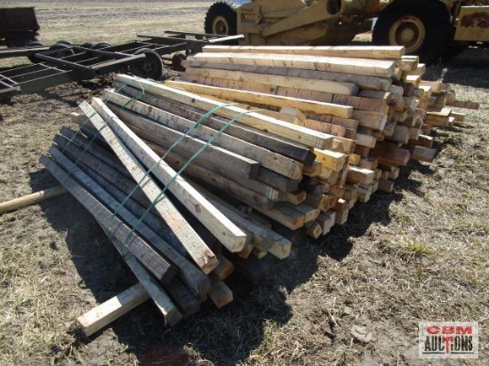 Pile of Pine & Oak Lumber Dunnage...Approx 8' Long