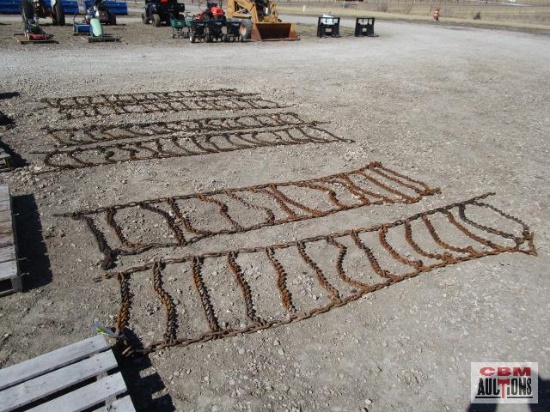 Motor Grader Chains, 1 Pair 30" x 11', 1 Pair 25" x 11', 1 Single 27" x 11', 1 Single 24" x 11'...