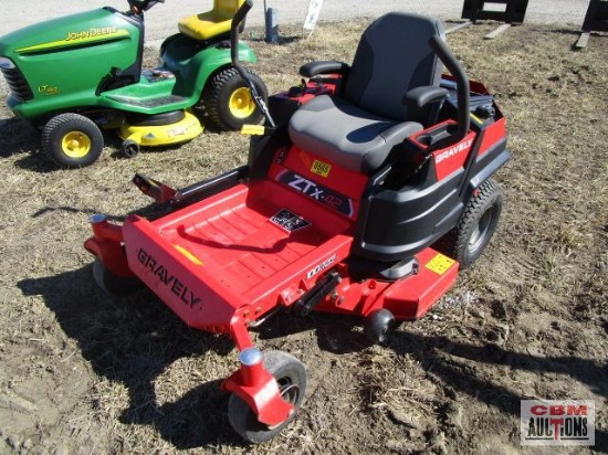 Gravely ZTX 42 24 Hp Kohler 7000 Series, 158 Hrs, 42"... Mid Mount Zero Turn Mower, M #915172 S #