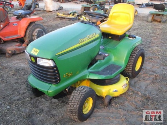 John Deere LT160 Ridding Lawn Tractor 16 Hp Kohler 592 Hrs, 42" Freedom Deck S # MOL160C530235 Runs.