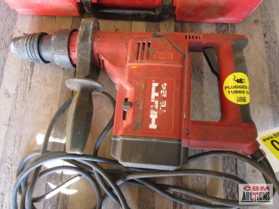 Hilti TE24 Electric Hammer Drill with Case and Bits, Runs