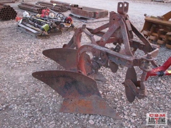 2 Bottom Plow with Rolling Coulters Cat 1 3 Pt