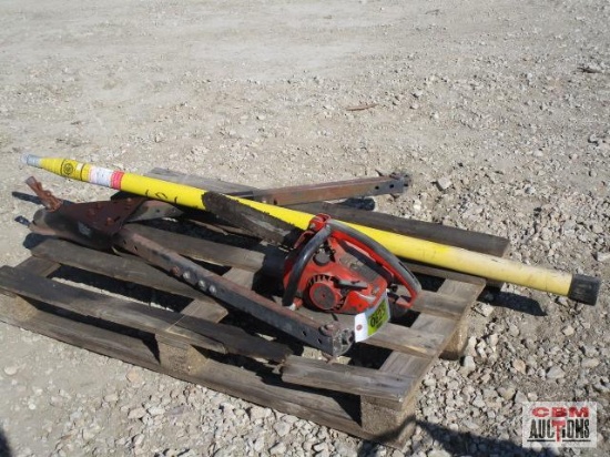 Toe Bar, Tel-o-Pole and Homelite Chain Saw-Doesn't Run