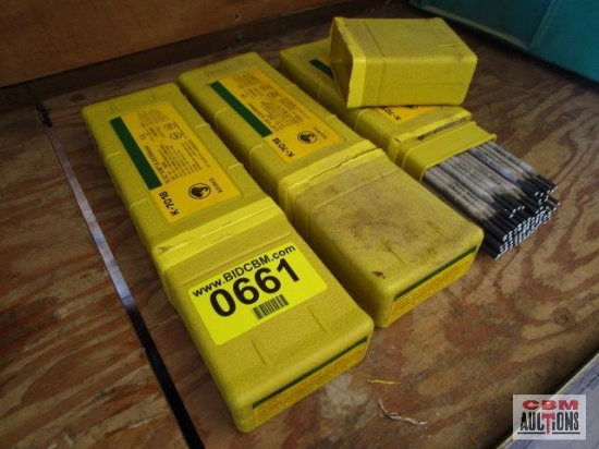 K-7018 Kiswel 5/32" E7018 Welding Rod, 3 - #10 Boxes