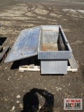 Aluminum Diamond Tread Cross Over Truck Tool Box Single Lid