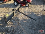 New Titan Implement 3 Prong Hay Bale Spear, Cap #2,800, Skid Steer Mount S# 98299