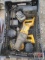 Tote of DeWalt...Tools, 24v. Variable Speed Reciprocating Saw, 24v. 1/2