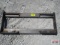 Heavy duty weld on skid steer backing attachment plate