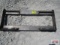 Heavy duty weld on skid steer backing attachment plate