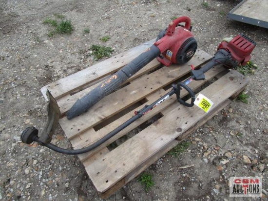 Craftsman weedeater trimmer and Craftsman leaf blower