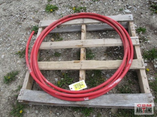 Partial roll of 3/4" cts red pex pipe