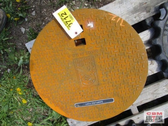 Steel man hole lid
