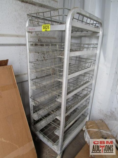 7 Shelves rolling bakers rack *D