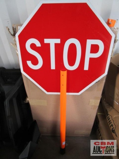 4- Construction traffic stop / slow signs *D
