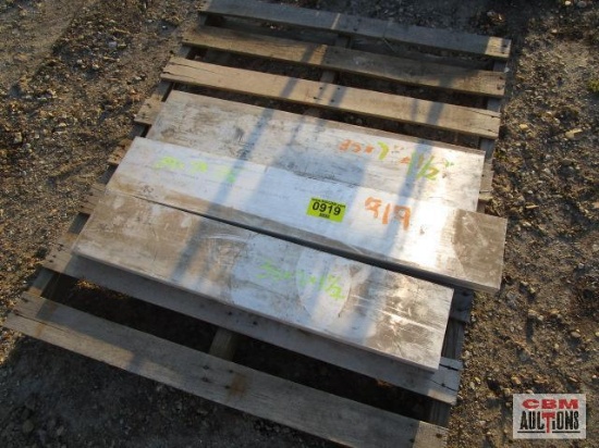 3 - Aluminum flat bars approx 1 1/2"x 7"x 35"-39"