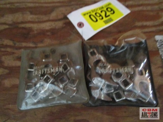 Craftsman metric and sae crow foot wrench sets 3/8 drive