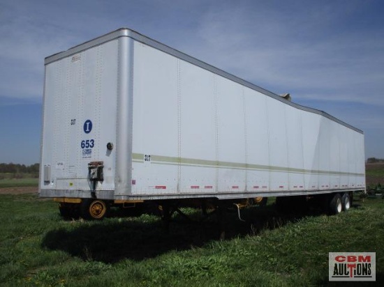 Storage trailer 102"x52' been wrecked, no roof, contents goes with trailer, NO title