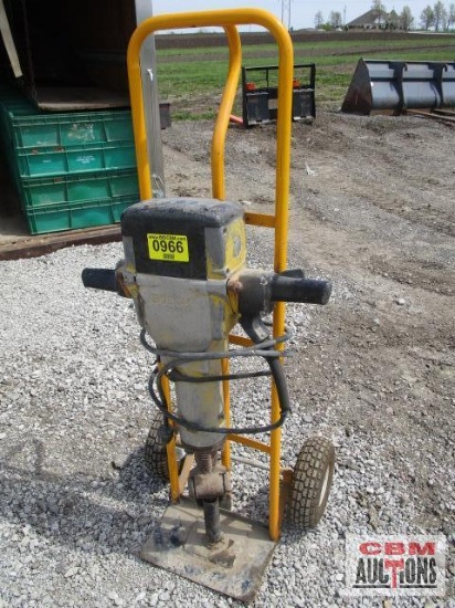 Bosch electric concrete jack hammer with cart 110 volts works
