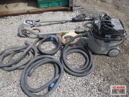 2- Porter cable M# 7800 drywall sander with wet/dry vacuum