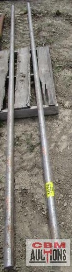 2-Solid steel rods 1.75"x11'9"